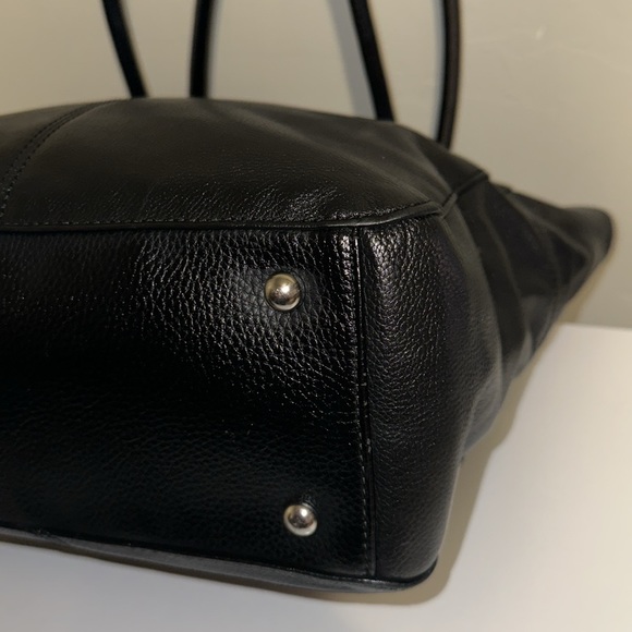 Tignanello Black Leather Large Tote EUC - Picture 4 of 11